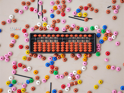 13 Rod Single Colour  Student Abacus