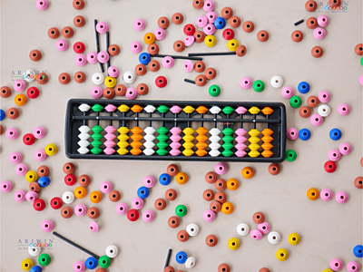 15 Rod Multi Colour Student Abacus