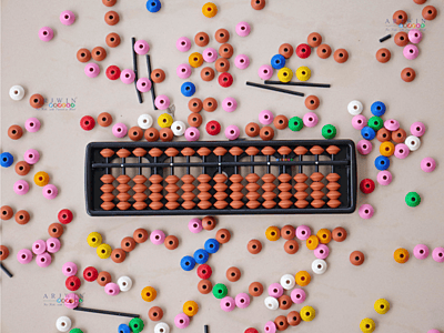 15 Rod Single Colour Student Abacus