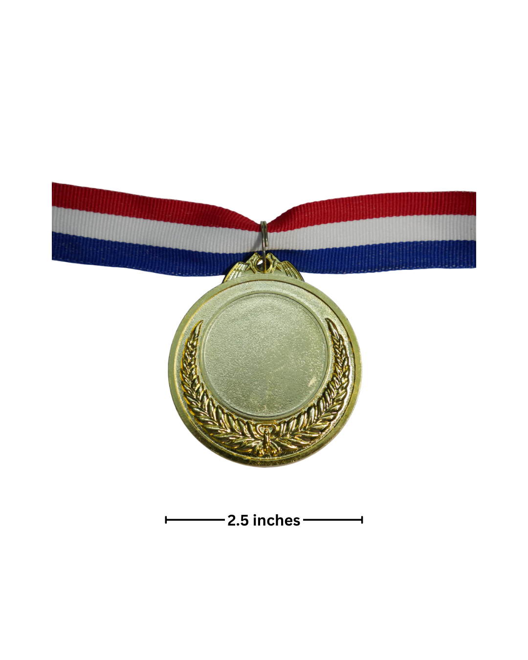 Premium Plastic Medal with Tricolor Ribbon